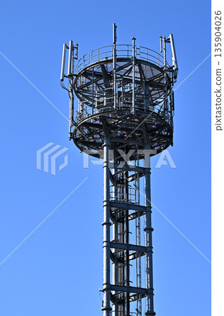 Next-generation communication image Communication image (radio tower: base station) 135904026