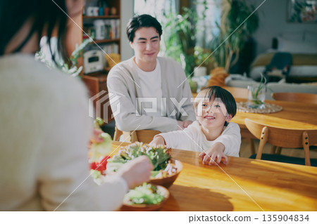 家庭廚房沙拉擺盤 家庭廚房沙拉擺盤 135904834