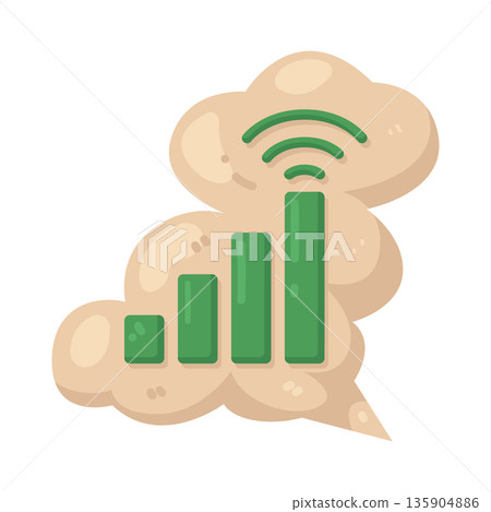 Illustration of Signal bar 135904886