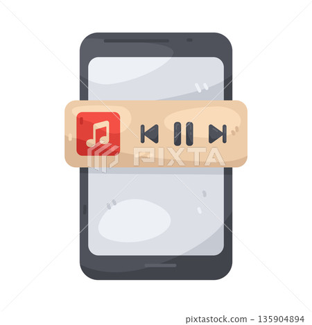 Illustration of Music player 135904894