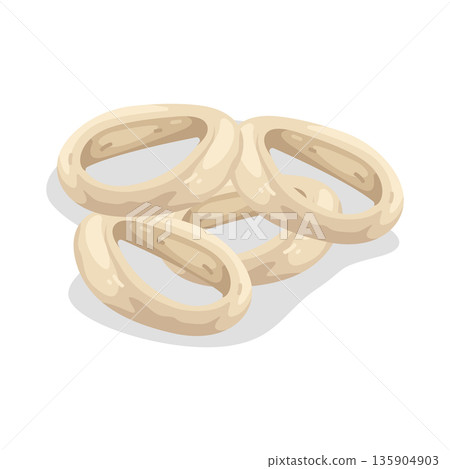 Illustration of squid rings 135904903