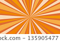 復古橙色放射線背景素材 135905477