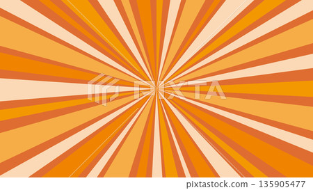 復古橙色放射線背景素材 復古橙色放射線背景素材 135905477
