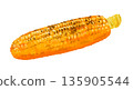 grilled corn illustration 135905544