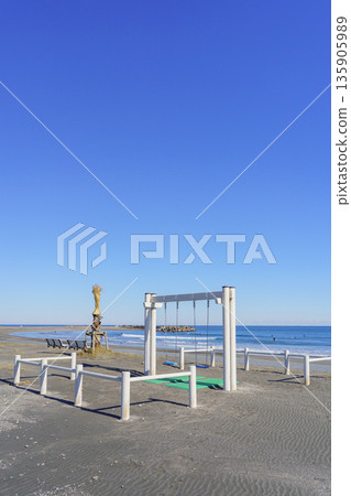 【千葉縣】九十里海灘一宮海灘的白色鞦韆 135905989