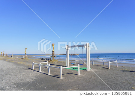 【千葉縣】九十里海灘一宮海灘的白色鞦韆 135905991