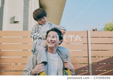 Parent and child shoulder car 135906006