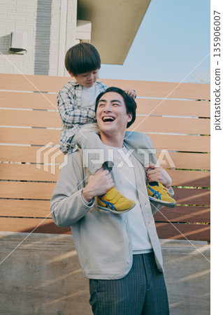 Parent and child shoulder car 135906007