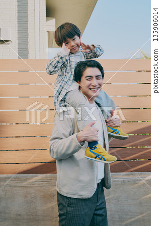 Parent and child shoulder car 135906014