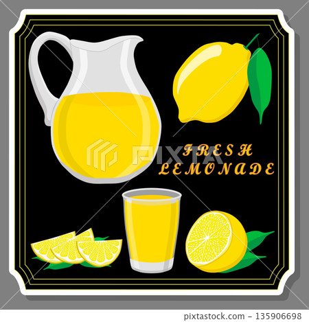 Various sweet tasty natural lemonade Various sweet tasty natural lemonade 135906698