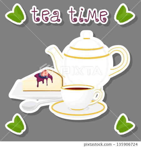 Vector illustration for ceramic cup Vector illustration for ceramic cup 135906724