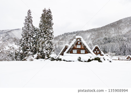 冬天白川鄉 冬天白川鄉 135908994