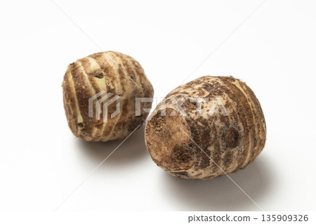 Shrimp potato on a white background 135909326