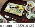 Set meal with kabosu from Oita Prefecture 135910125
