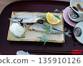 Set meal with kabosu from Oita Prefecture 135910126