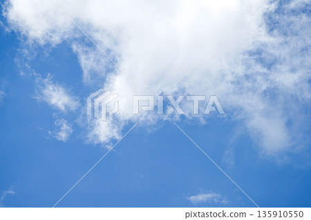 Clouds in the blue sky, Panoramic stage by light background during the summer day. Clouds in the blue sky, Panoramic stage by light background during the summer day. 135910550