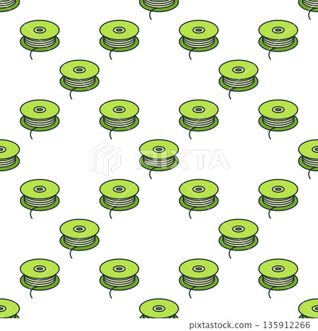 3D Printer Filament vector colored seamless pattern 135912266