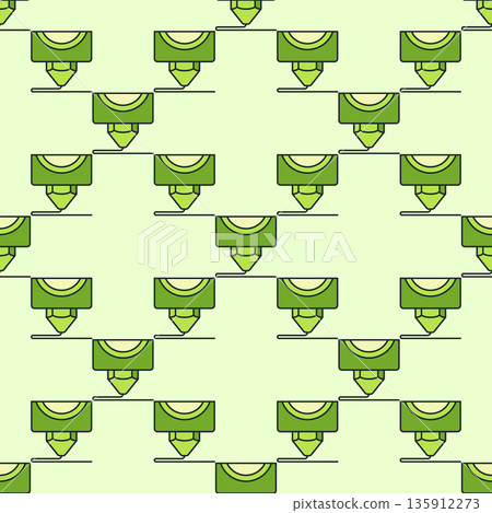 3D Printer Nozzle Printing vector colored seamless pattern 135912273