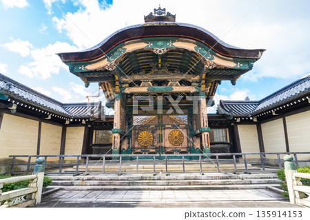 Kyoto City, Higashi Honganji Temple's Chrysanthemum Gate Kyoto City, Higashi Honganji Temple's Chrysanthemum Gate 135914153