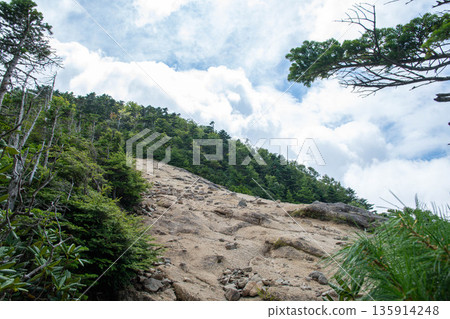 The scree slope just below Mt. Kidzukuyama 135914248