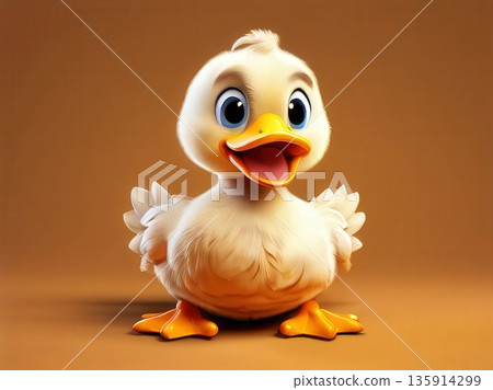 an AI Image Generator, Cute Animated Duckling an AI Image Generator, Cute Animated Duckling 135914299