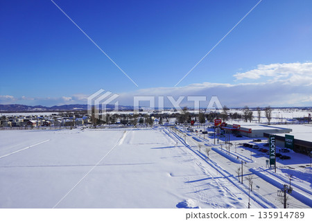 從南幌局看到的南幌市街景（2026年1月） 135914789