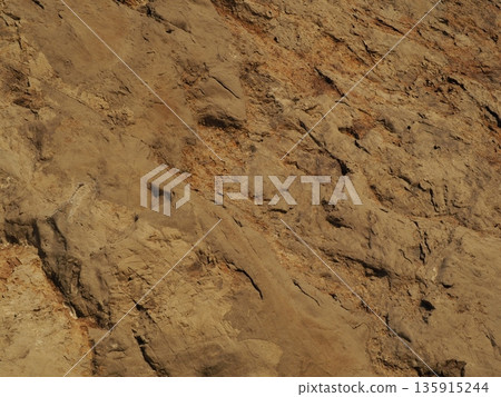 Texture: Sand and rock art. Natural art that transcends time and space. Copy space. Texture: Sand and rock art. Natural art that transcends time and space. Copy space. 135915244