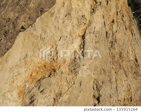 Texture: Sand and rock art. Natural art that transcends time and space. Copy space. Texture: Sand and rock art. Natural art that transcends time and space. Copy space. 135915264