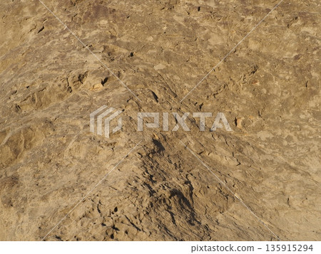 Texture: Sand and rock art. Natural art that transcends time and space. Copy space. 135915294