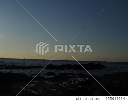 Dry Earth Texture - Stone and Sand Art - Artwork Found on the Coast - Copy Space of the Sea and Coast 135915634