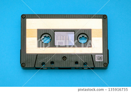 Retro audio cassette tape 135916735
