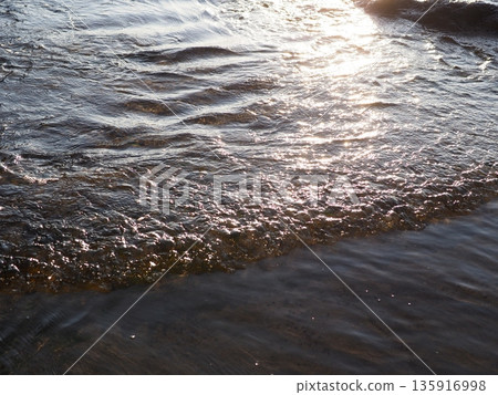 Art of light reflected on the water surface. Copy space. Water art background. Art of a moment. Cherish that moment. Art of light reflected on the water surface. Copy space. Water art background. Art of a moment. Cherish that moment. 135916998