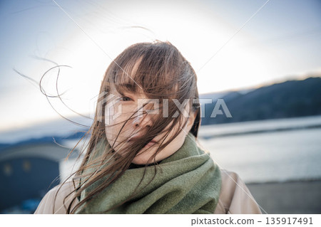 Blown by the wind that smells of the sea 135917491