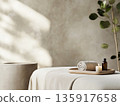 A minimalist spa room with an 135917658