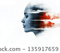 One person depicted in two 135917659