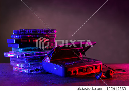 Old cassette tape 135919283