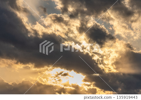 A cloud that stains in the sunset A cloud that stains in the sunset 135919443