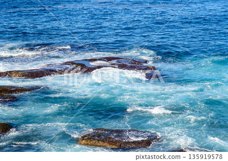 Beautiful scenery of the famous Bondi Beach near Sydney, Australia Beautiful scenery of the famous Bondi Beach near Sydney, Australia 135919578