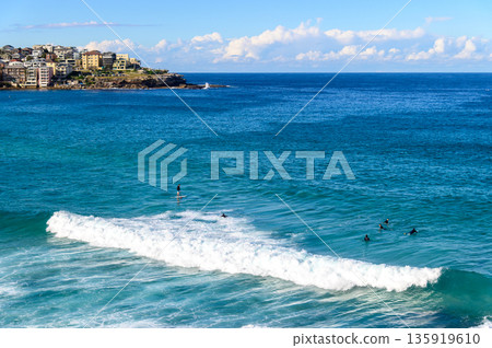 Beautiful scenery of the famous Bondi Beach near Sydney, Australia 135919610