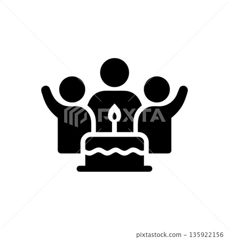 Joyful Milestone Birthday Celebration Icon 135922156