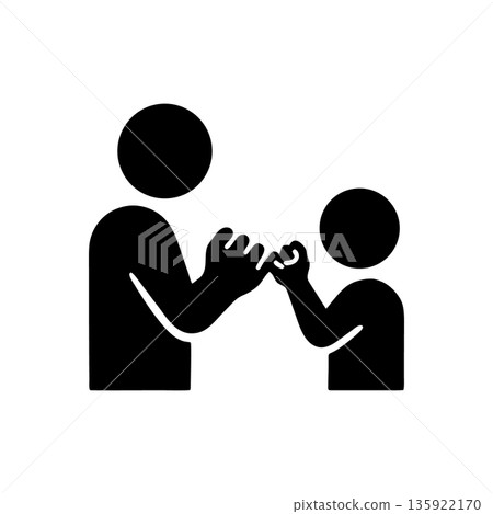 Trust and Sincere Promise Icon Trust and Sincere Promise Icon 135922170