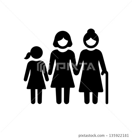 Lineage and Generational Bond Icon 135922181