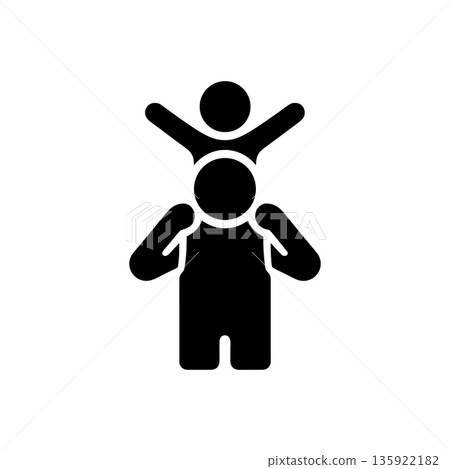 Playful Paternal Love Icon Playful Paternal Love Icon 135922182