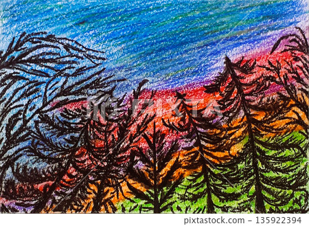 Aurora Borealis  painting original  135922394