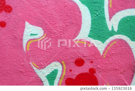 Colorful background of graffiti painting artwork with bright aerosol outlines on wall. Old school street art piece made with aerosol spray paint cans. Contemporary youth culture backdrop Colorful background of graffiti painting artwork with bright aerosol outlines on wall. Old school street art piece made with aerosol spray paint cans. Contemporary youth culture backdrop 135923016