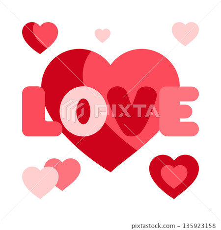 Romantic symbols on pastel backdrop, Playful lovethemed design for various occasions Romantic symbols on pastel backdrop, Playful lovethemed design for various occasions 135923158