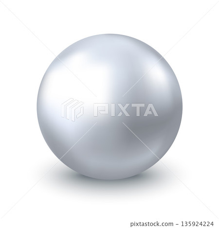 Chrome, silver or aluminum 3d sphere. Chrome, silver or aluminum 3d sphere. 135924224