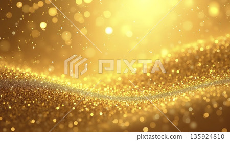 Gold Glitter Sparkle Background  Luxury  Design 135924810