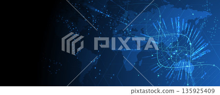 Futuristic genome, DNA strands, connected neural web, science wallpaper 135925409