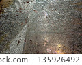 A sheet of glass shattered into a thousand pieces, creating a sort of kaleidoscope. 135926492